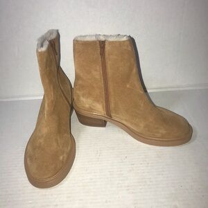 NWOB MATISSE Suede / Leather  Nate Cozy Fur Lining Booties Fawn Sz 7